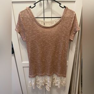 Jolt striped crochet top